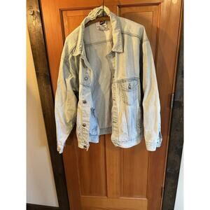 VTG Pepsi Denim Jacket XL 90s Promo “Nothing Else Is A Pepsi” Distressed Trucker